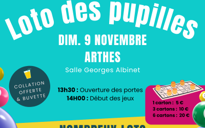 📢 LOTO DES PUPILLES 📅 9 NOV 2025